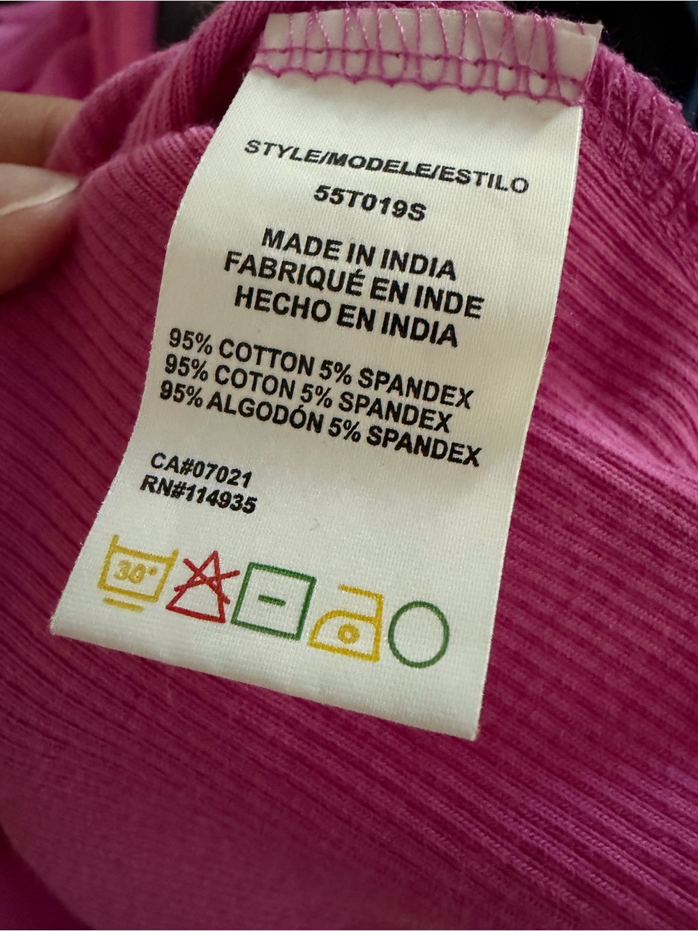RD Style Fuchsia Ribbed Crewneck Tank - Picture 4 of 4